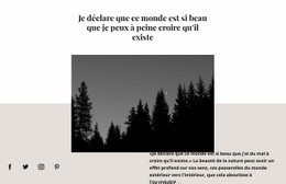 Thème WordPress Gratuit Pour Paysage Sombre