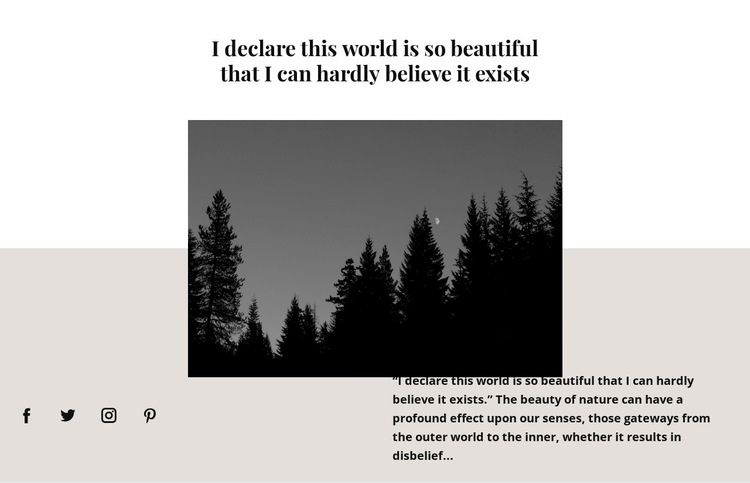 Dark landscape Html Code Example