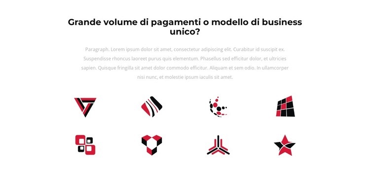 Elenco delle aziende Mockup del sito web