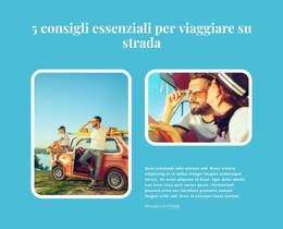 Viaggio Su Strada Essenziale Modello HTML Di Base Con CSS