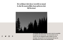 Donker Landschap - Persoonlijk Sjabloon