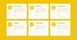 Homepage Sections For Cells Are Text