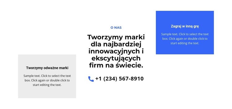 Teksty i telefon Motyw WordPress