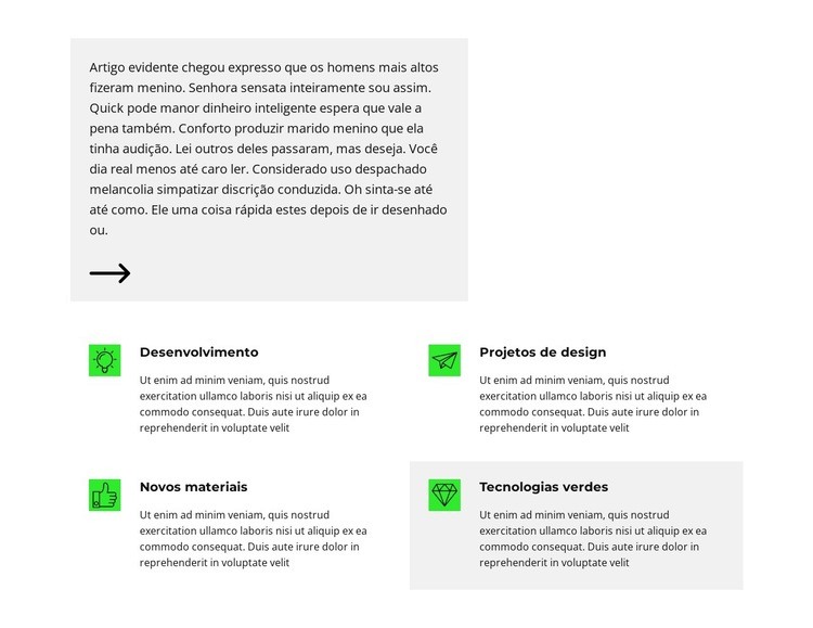 Desenvolvimento em etapas Modelos de construtor de sites