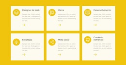 As Células São Texto - Modelo HTML5