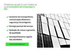 Página De Destino Premium Para Grande Lista De Benefícios