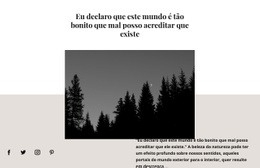 Tema WordPress Gratuito Para Paisagem Escura