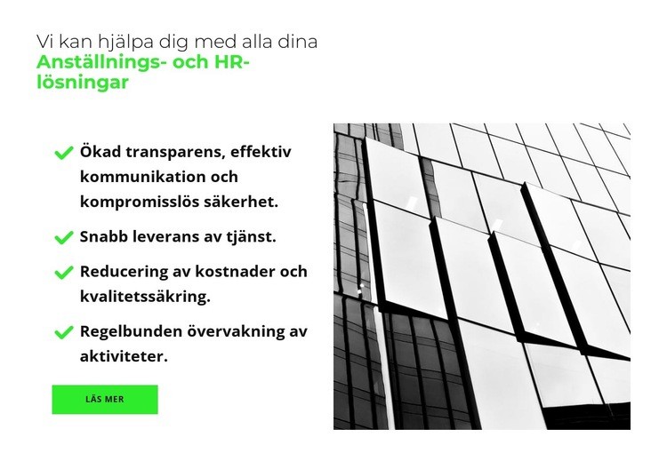 Stor lista över förmåner CSS -mall