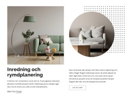 HTML-Sidadesign För Inredningsprocess