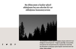 Karanlık Manzara - HTML Sayfası Şablonu