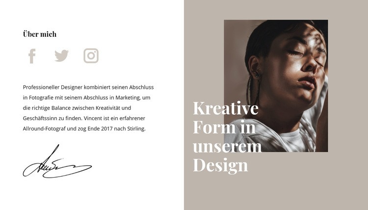 Kreative Form und Stil CSS-Vorlage