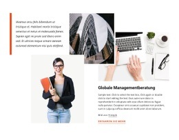 Globale Beratung - Vorlagen Website-Design