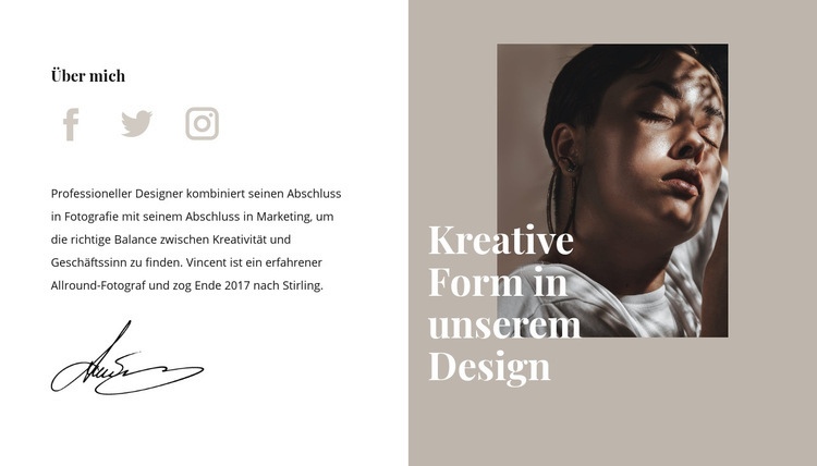 Kreative Form und Stil Vorlage