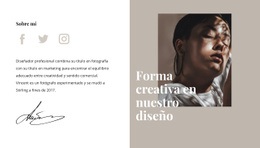 Forma Y Estilo Creativos - Diseño De Sitio Web Sencillo