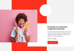 Demostración De Plantilla Para Alimentos Congelados Endulzados