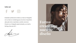 Forma Y Estilo Creativos - Plantilla Gratuita De Una Página