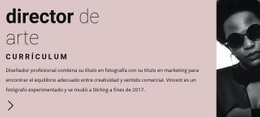 Currículum Para Líder De Arte - Tema De WordPress Y WooCommerce
