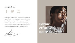 Forme Et Style Créatifs Portfolio Personnel