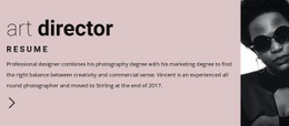 Önéletrajz Művészeti Vezetőnek - HTML Designer