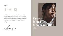 Kreatív Forma És Stílus – Prémium Sablon