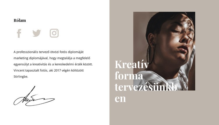 Kreatív forma és stílus WordPress Téma