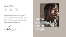 Forma E Stile Creativi - Mockup Del Sito Web Facile Da Usare