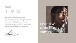 Geweldige Websitebouwer Voor Creatieve Vorm En Stijl