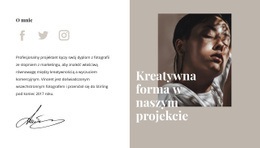 Kreatywna Forma I Styl - Łatwa W Obsłudze Makieta Strony Internetowej