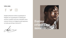 Forma E Estilo Criativos - Design De Site Fácil