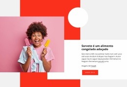 Alimentos Congelados Adoçados – Design Responsivo