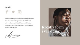 Kreativ Form Och Stil Css-Mall Gratis Nedladdning