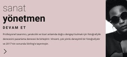 Sanat Lideri Için Özgeçmiş - HTML Web Sayfası Şablonu