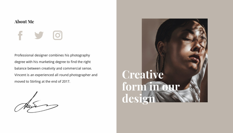 Creative form and style Website Design