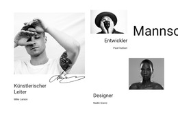 Unser Firmenteam Website Design
