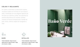 Baño Verde - Diseño De Sitio Web Sencillo