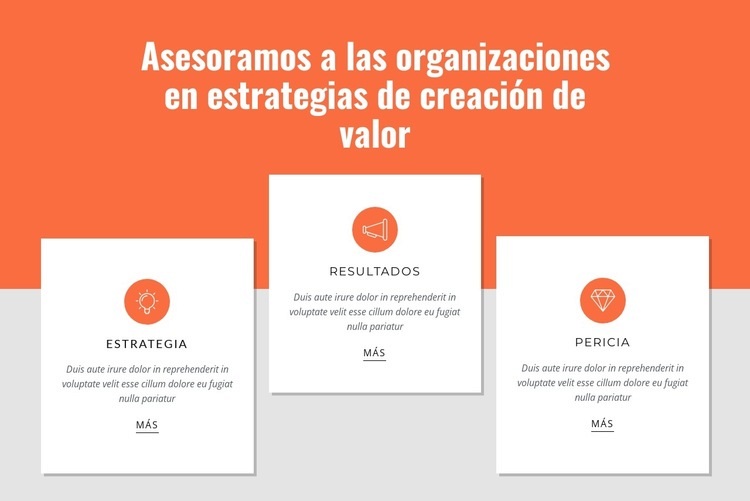 Creación de valor para los clientes Página de destino