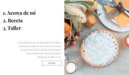 Blog De Cocina: Plantilla De Página HTML