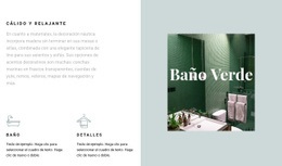 Baño Verde: Plantilla De Sitio Web Joomla