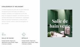 Salle De Bain Verte - Conception De Site Web Simple