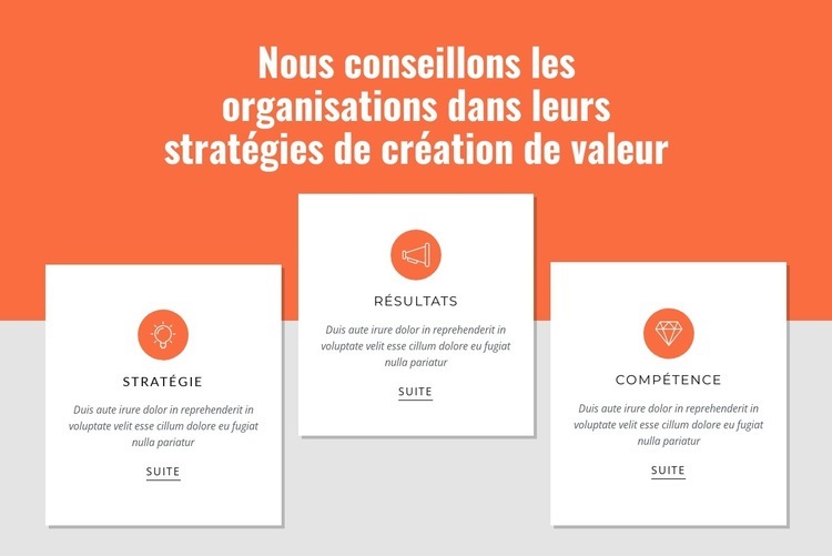 Créer de la valeur pour les clients Modèles de constructeur de sites Web