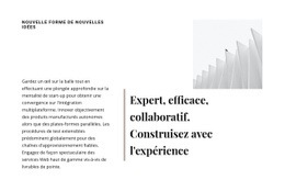 Construisez Avec L'Expérience – Inspiration De Modèle D'Une Page