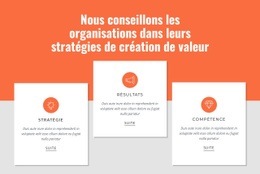 Créer De La Valeur Pour Les Clients - Modèle Personnalisé D'Une Page