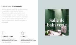 Meilleure Conception De Page De Destination Pour Salle De Bain Verte