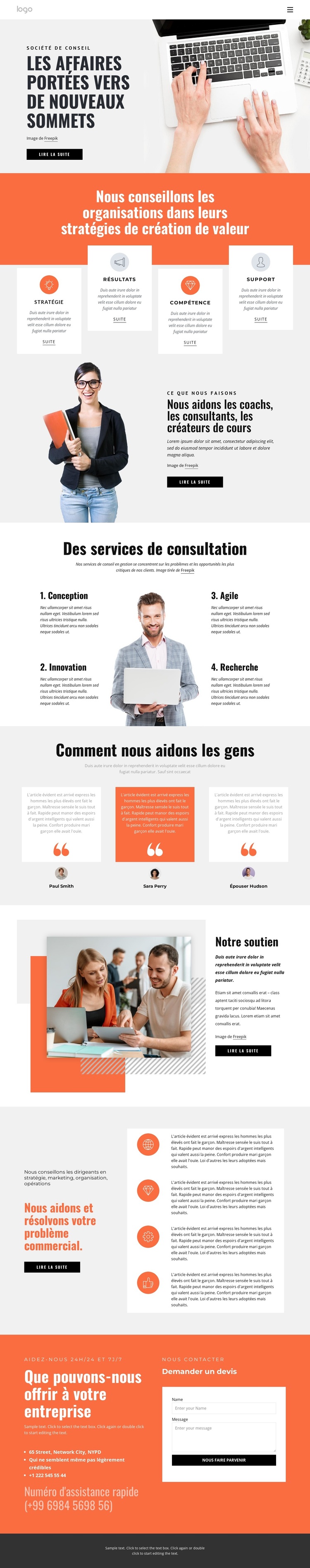 Stratégies commerciales efficaces Thème WordPress