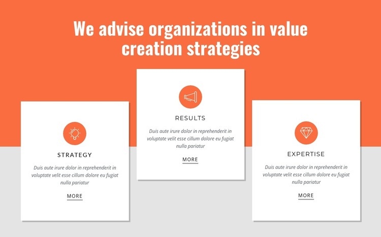 Creating value for customers Homepage Design