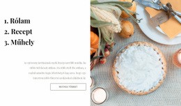 Főzés Blog - Websablon