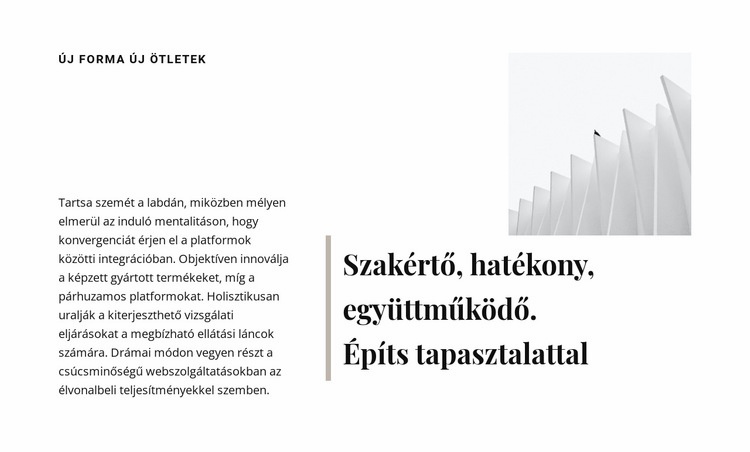 Építsd tapasztalattal Sablon