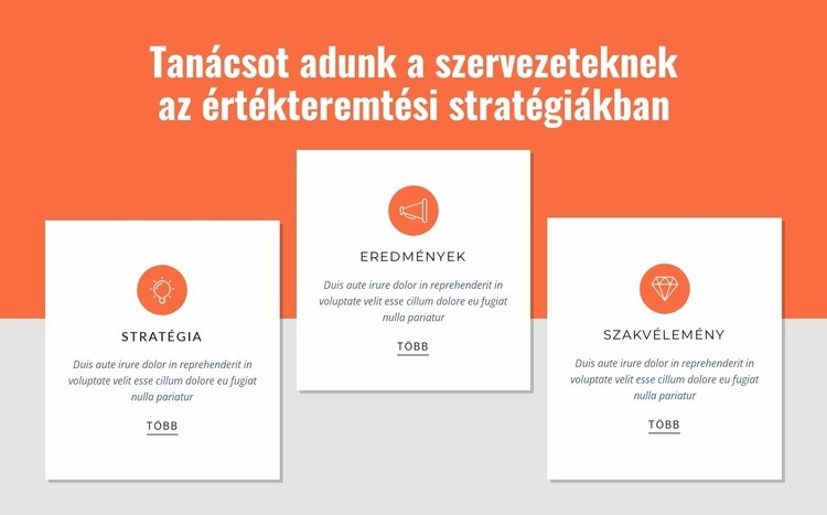 Értékteremtés az ügyfelek számára Sablon