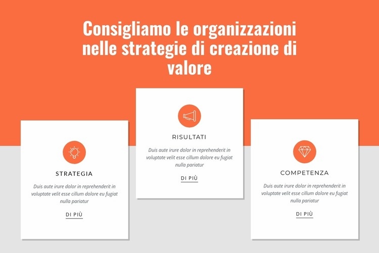 Creare valore per i clienti Modelli di Website Builder