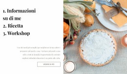 Progettazione Del Sito Per Blog Di Cucina